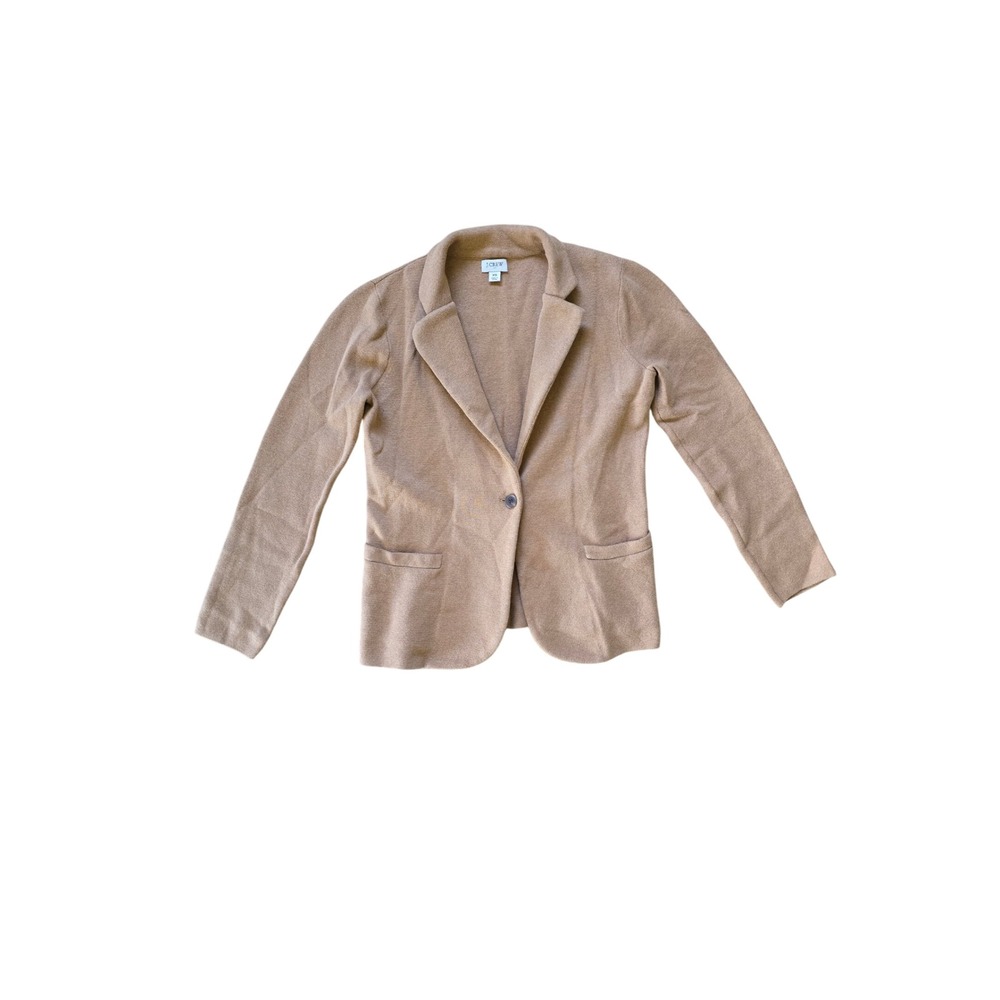 J.Crew Schoolboy Sweater Blazer Acorn Brown Quiet Luxury Formal Office Wear XS